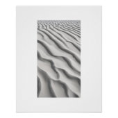 Neutronensand in Beige Art Poster (Vorderseite)