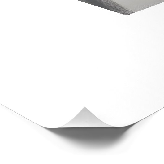 Neutronensand in Beige Art Poster (Ecke)