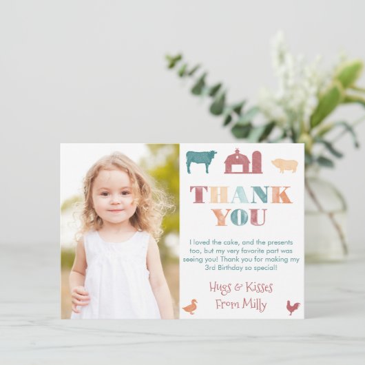 NeutronenscheidenZoo Geburtstagsparty Dankeskarte (Stehend Vorderseite)