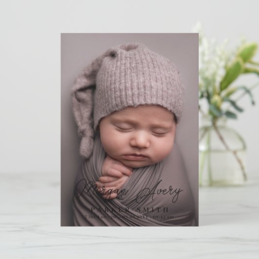 Neutronenschwarzer Name Signature Script Neues Bab Ankündigung (Stehend Vorderseite)