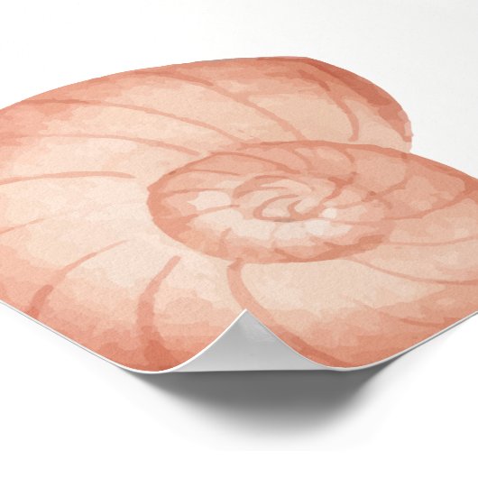 Neutronensee Seashell Pearl Baby Dusche Willkommen Poster (Ecke)