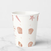 Neutronenseewasser Seashell Pearl Baby Dusche Pappbecher (Links)