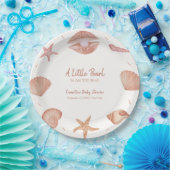 Neutronenseewasser Seashell Pearl Baby Dusche Pappteller (Party)