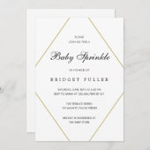 Neutronensprinkle des modernen geometrischen Gesch Einladung (Vorne/Hinten)