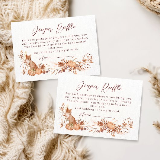 Neutronenwald-Fox-Pumpkin-Windel Begleitkarte