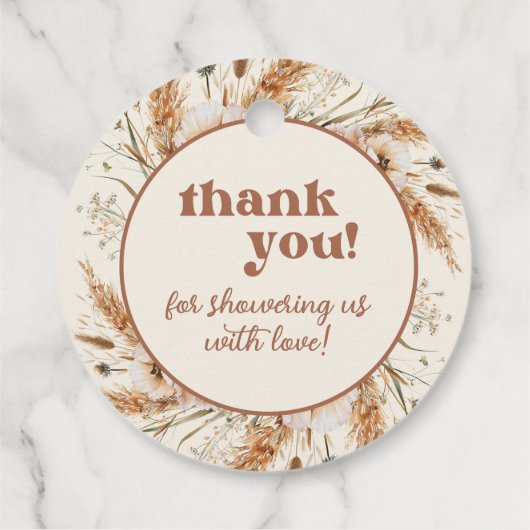 Neutronenwasserfarbe Kleine dummende Bao Babydusch Geschenkanhänger (Rückseite)