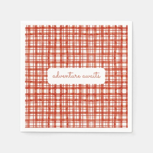 Neutropenie Karierter Fall Serviette (Vorderseite)