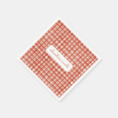 Neutropenie Karierter Fall Serviette (Ecke)