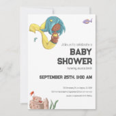 Neutrophilendusche der schwarzen Schwangere Einladung (Vorderseite)