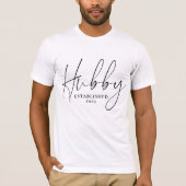Neuverheiratet Just Hubby T - Shirt (Vorderseite)