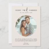 Neuverheiratet und froh Weihnachten Elfenbein (Vorderseite)