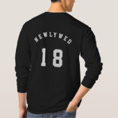 Neuverheiratete 18 Braut und Bräutigam T-Shirt (Rückseite)