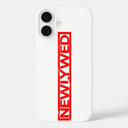 Neuverheiratete Briefmarke Case-Mate iPhone Hülle (Rückseite)