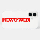 Neuverheiratete Briefmarke Case-Mate iPhone Hülle (Rückseite (Horizontal))