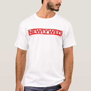 Neuverheiratete Briefmarke T-Shirt