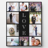 Neuverheiratete Liebe 10 Foto Collage Wedding Fotoplatte (Vorderseite)