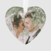 Neuverheiratete Ornament Hochzeitstag Foto (Rückseite)