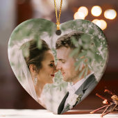 Neuverheiratete Ornament Hochzeitstag Foto