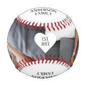 Neuverheiratete Paare Hochzeit glücklichen Jahrest Baseball (Vorderseite)