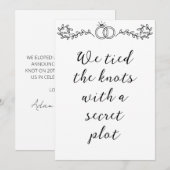 Neuvermählte - Bekanntmachungen Einladung (Vorne/Hinten)