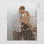 Neuvermähltes Foto Weihnachtskarte Flyer (Vorne)