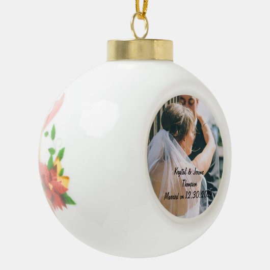 Neuverzierung Keramik Kugel-Ornament (Links)