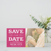 NEUVINTAG | SAVE THE DATE FOTOKARTE (Stehend Vorderseite)