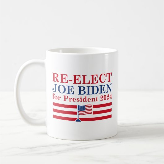 Neuwahl Biden 2024 Kaffeetasse (Links)