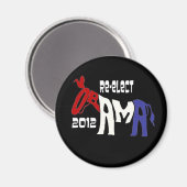 Neuwahl Obama 2012 Magnet (Vorderseite/Rückseite)