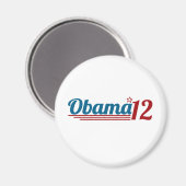 Neuwahl Obamas 12 Magnet (Vorderseite/Rückseite)