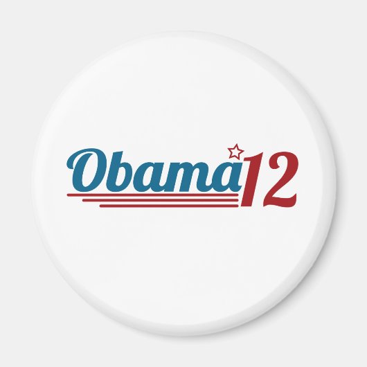 Neuwahl Obamas 12 Magnet (Vorne)