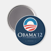 Neuwahl von Präsident Barack Obama 2012 Magnet (Vorderseite/Rückseite)