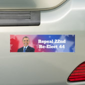Neuwahl von Präsident Obama Autoaufkleber (Auf Auto)