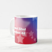 Neuwahl von Präsident Obama Kaffeetasse (Vorderseite Links)