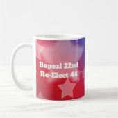 Neuwahl von Präsident Obama Kaffeetasse (Links)