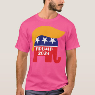 Neuwahl von Präsident Trump 2024 Republikanischer  T-Shirt