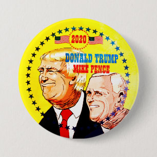 Neuwahl von Trump und Pence Button