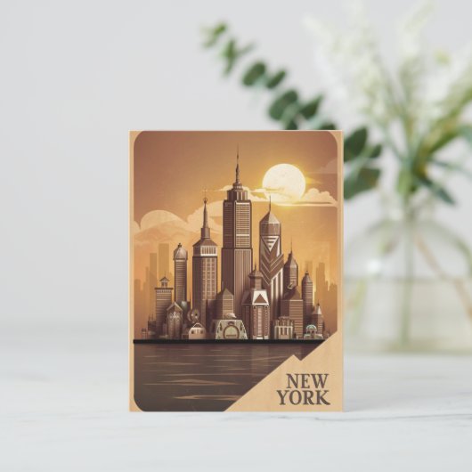 Neuyork Postkarte (Stehend Vorderseite)