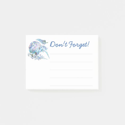 NEUZEALAND KIWI PAUA POST-IT NOTES KLEBEZETTEL (Vorderseite)