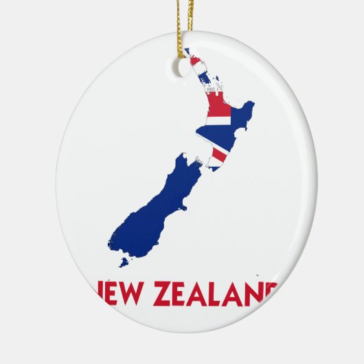 NEUZEALAND MAP KERAMIKORNAMENT (Links)