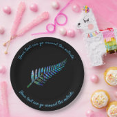 NEUZEALAND PAUA FERN ZOLLBAR PAPPTELLER (Party)