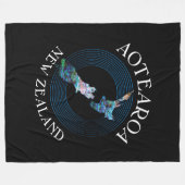 NEUZEALAND PAUA KARTENRINGS FLEECEDECKE (Vorderseite (Horizontal))
