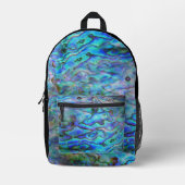 NEUZEALAND PAUA MUSCHEL BEDRUCKTER RUCKSACK (Vorderseite)