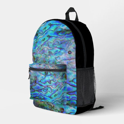 NEUZEALAND PAUA MUSCHEL BEDRUCKTER RUCKSACK (Rückseitige Ecke Rechts)