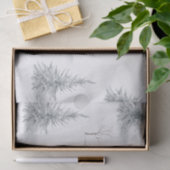 Neuzeitlicher Pinienwald Weihnachten Winter Seidenpapier (Geschenk)