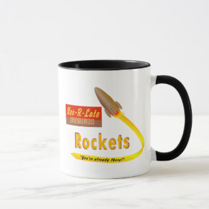 Nev-R-Late Neutrino-Raketen - Retro-Tasse Tasse