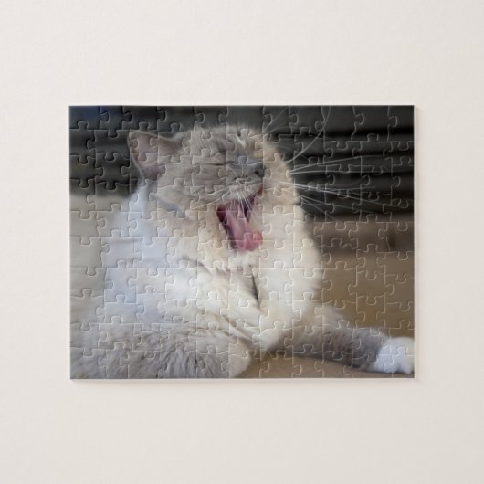 Neva Masquerade Katze gräbt Puzzle (Horizontal)