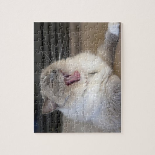 Neva Masquerade Katze gräbt Puzzle (Vertikal)