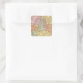 Nevada 4 quadratischer aufkleber (Tasche)