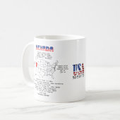 Nevada American Staat auf einer Karte und nützlich Kaffeetasse (Vorderseite Links)